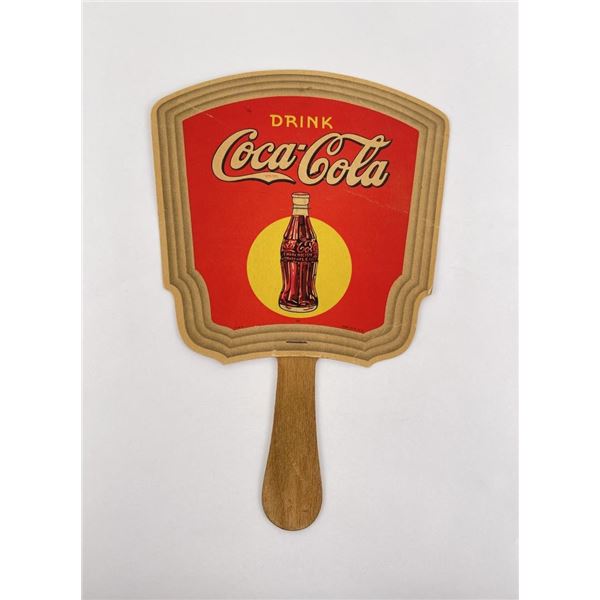 1930s Coca Cola Paper Hand Fan Florida