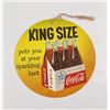 Image 1 : Coca Cola King Size Fan Pull Sign