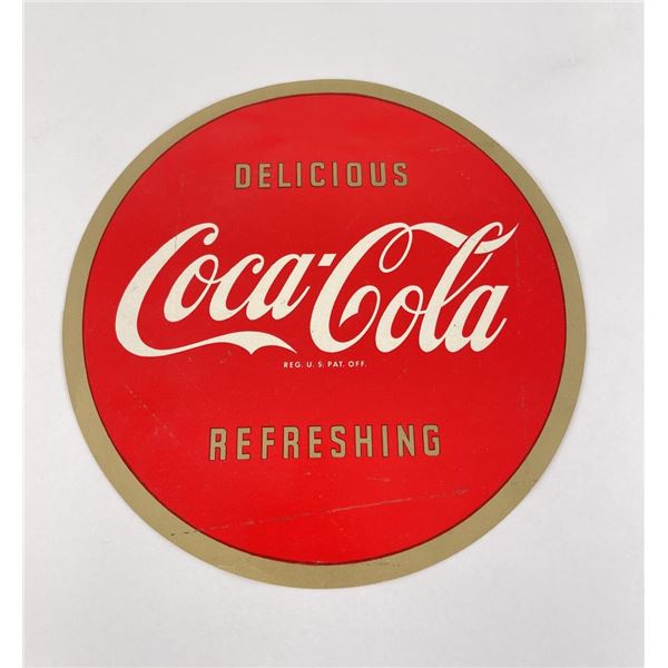 Coca Cola Eze Stik Button Sticker Sign