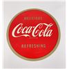 Image 1 : Coca Cola Eze Stik Button Sticker Sign