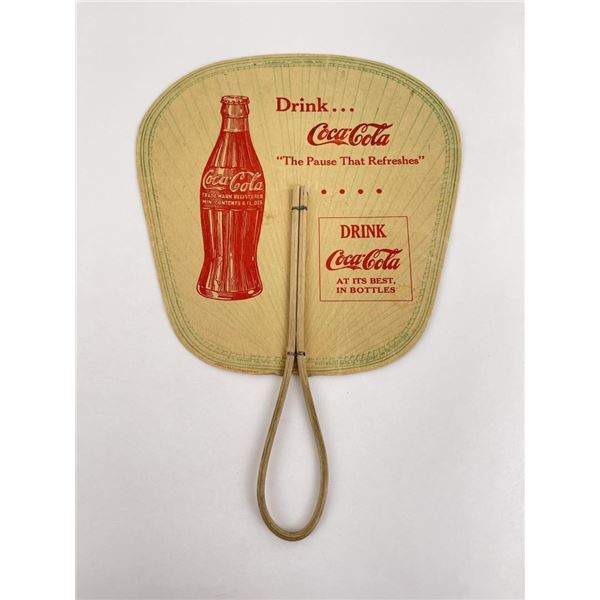 1936 Coca Cola Paper Hand Fan