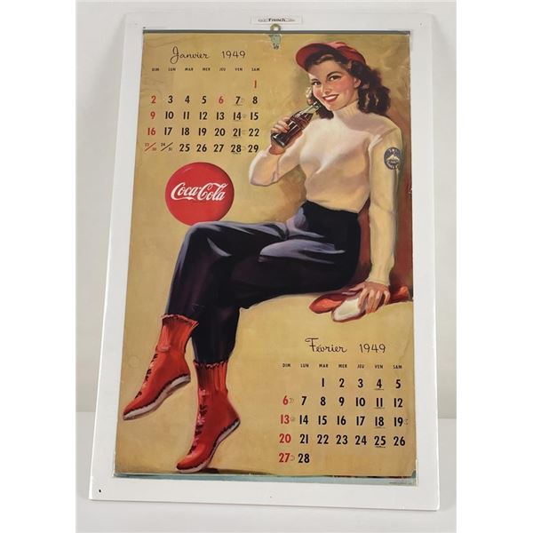 1949 French Canadian Coca Cola Calendar