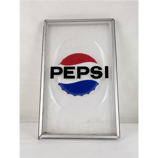 Plexiglass Plastic Pepsi Sign