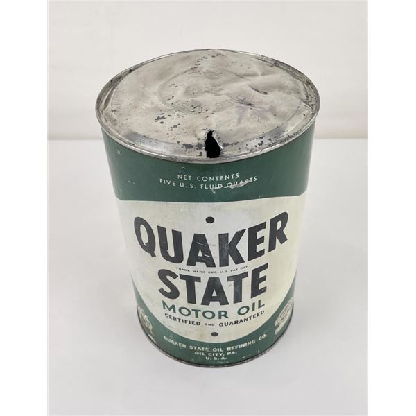 Quaker State Motor Oil Can