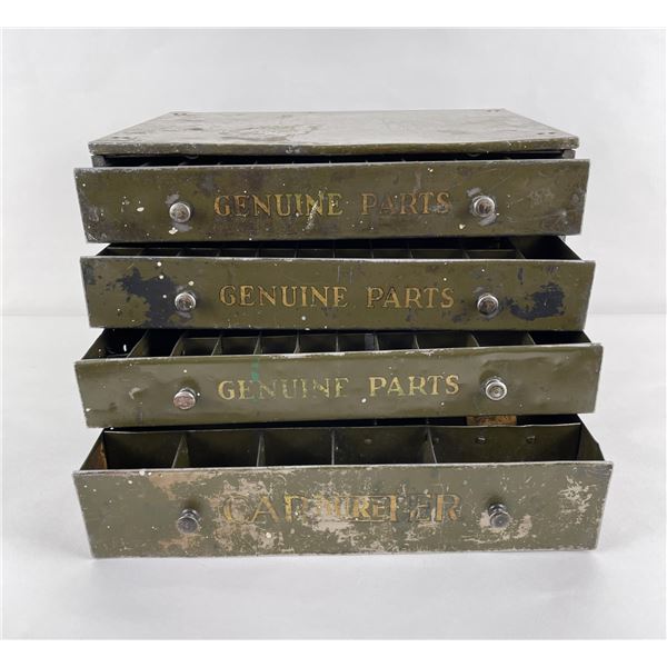 Carter Carbureter Carburetor Parts Cabinet