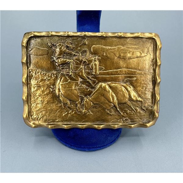 Adezy Denver Bronze Cowboy Belt Buckle