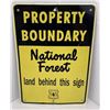 Image 1 : USFS US Forest Service Montana Boundary Sign