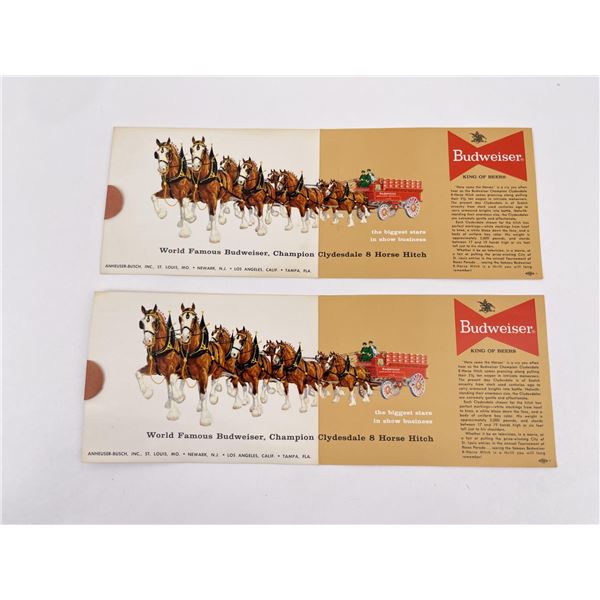 Budweiser Clydesdale Postcards
