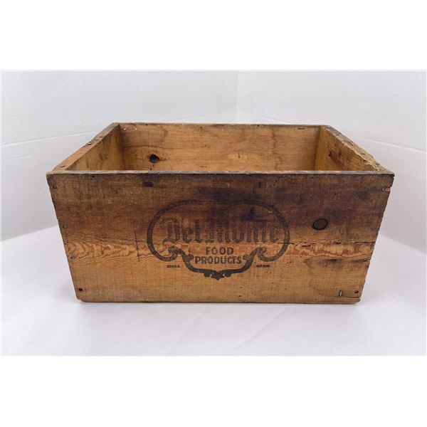 Del Monte Tomato Catsup Wood Crate