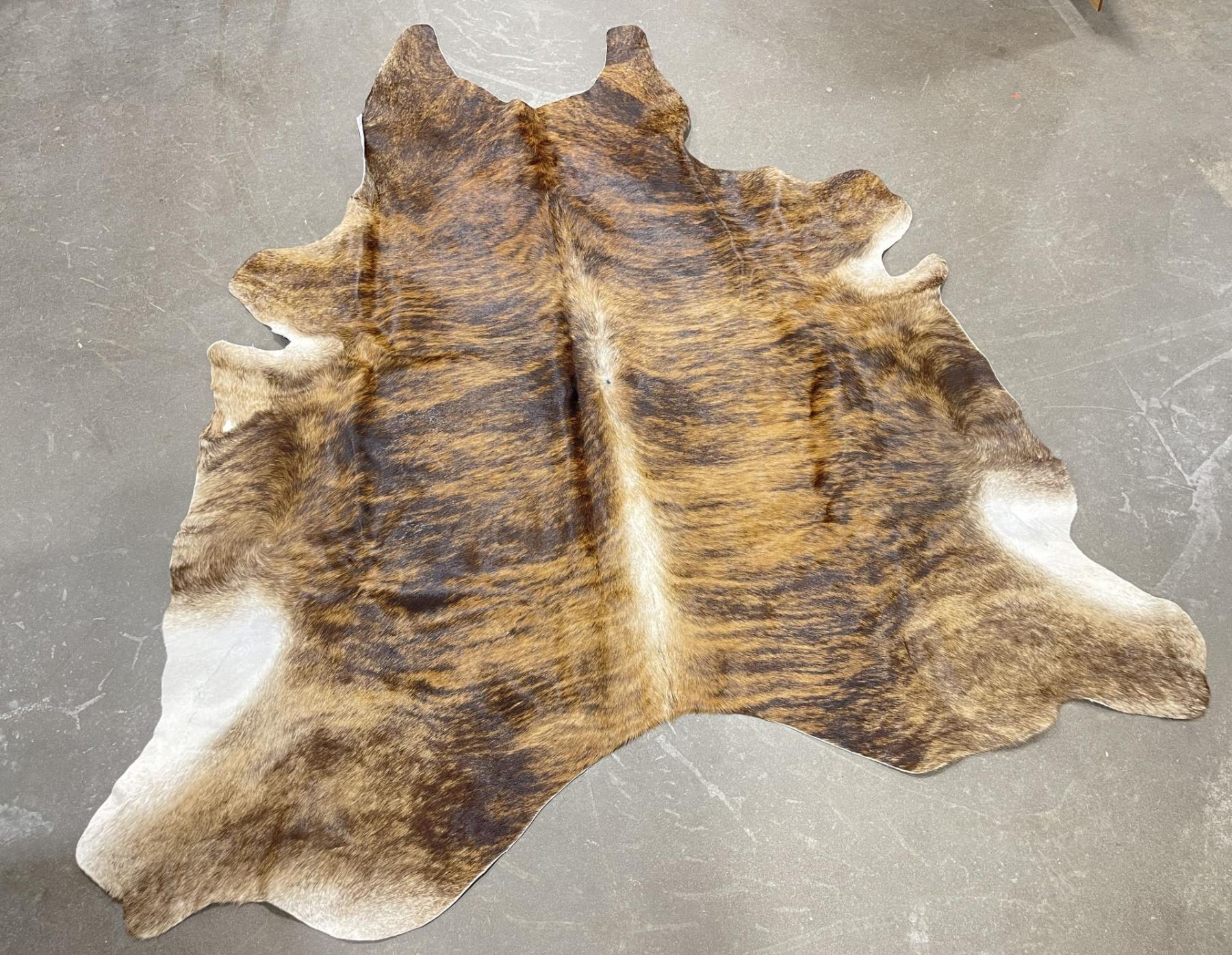 Tanned Brindle Steerhide Steer Bull Cow Rug