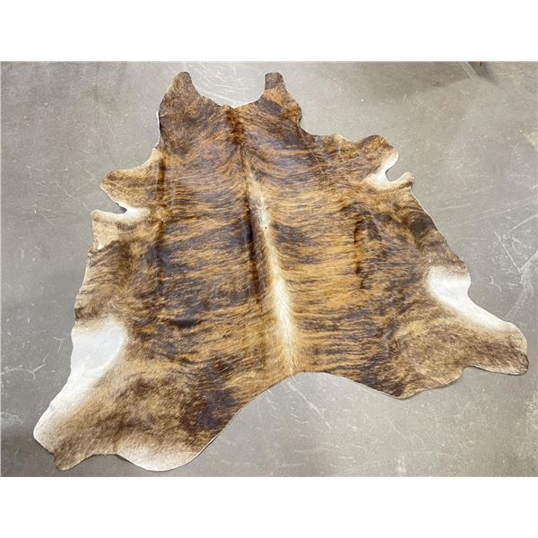 Tanned Brindle Steerhide Steer Bull Cow Rug