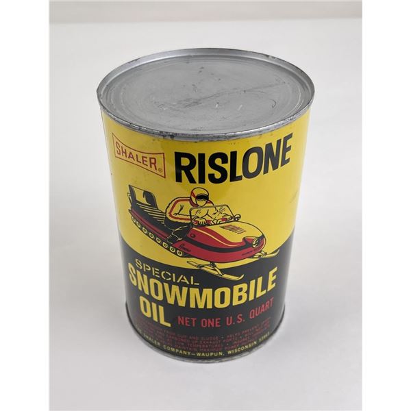 Shaler Rislone Snowmobile Oil Can