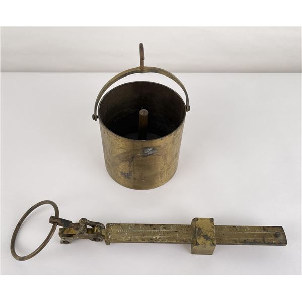 Antique Brass Grain Bushel Scale