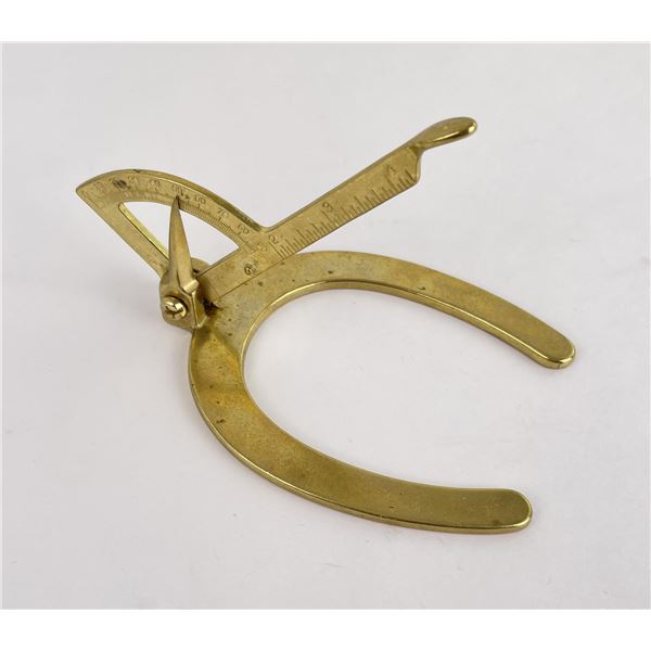 Brass Farriers Hoof Gauge