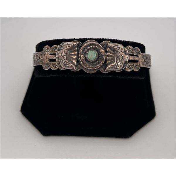 Sterling Silver Navajo Turquoise Bracelet