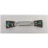 Image 1 : Navajo Sterling Silver Turquoise Watch Band Tips
