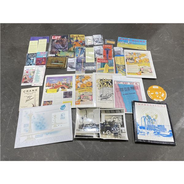 Large Collection of Worlds Fair Ephemera