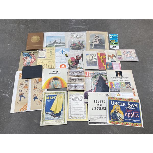Collection of Antique Paper Ephemera