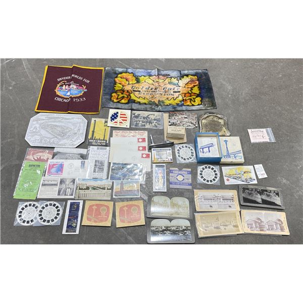 Collection of Worlds Fair Exposition Items