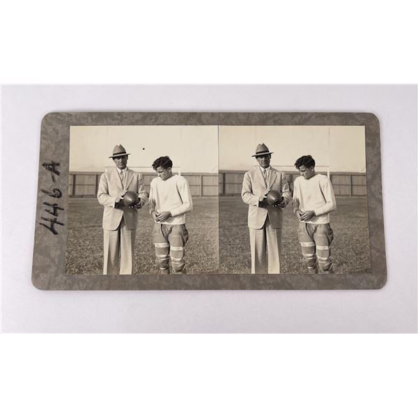 Bill Spaulding UCLA Football Stereoview