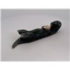 Image 1 : Alaskan Inuit Eskimo Soapstone Otter Carving