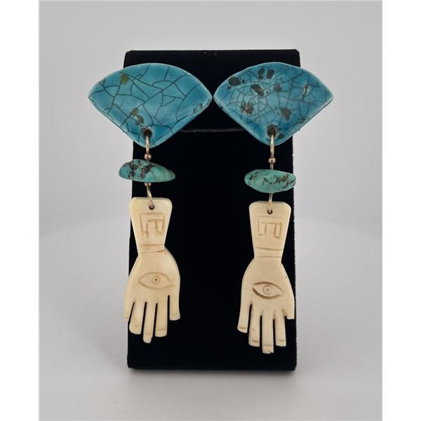 Hamsa Earrings