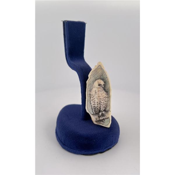 Alaskan Inuit Eskimo Scrimshaw Tooth