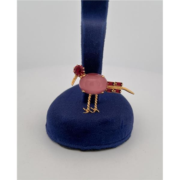 French Jelly Belly Bird Brooch