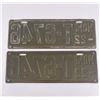Image 2 : 1922 Montana License Plate Pair