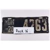 Image 3 : 1920 Montana License Plate
