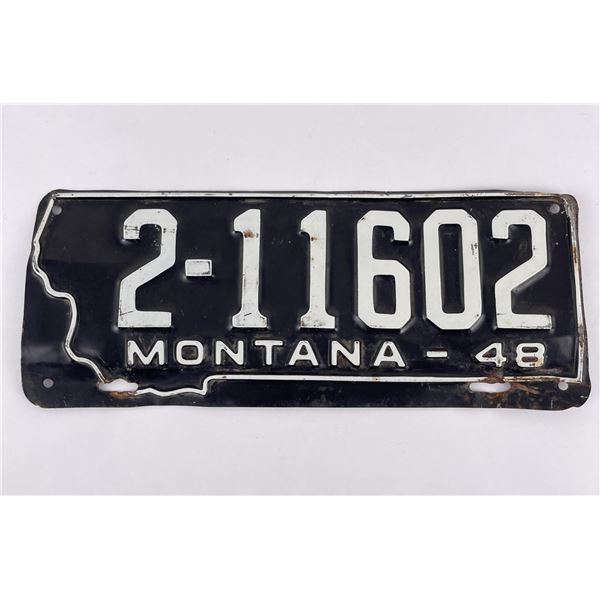 1948 Montana License Plate