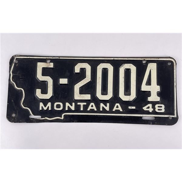 1948 Montana License Plate