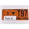 Image 4 : 1938 Montana License Plate
