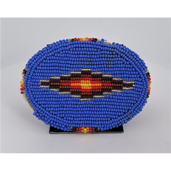 Montana Blackfoot Indian Beaded Belt Buckle