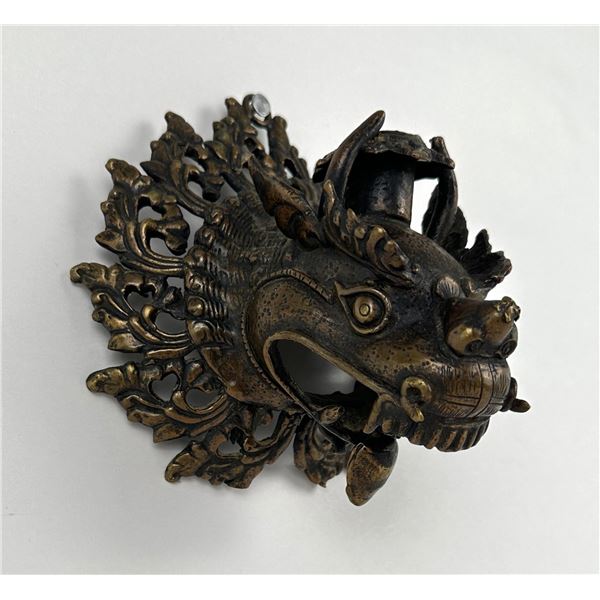 Antique Nepalese Bronze Candle Holder