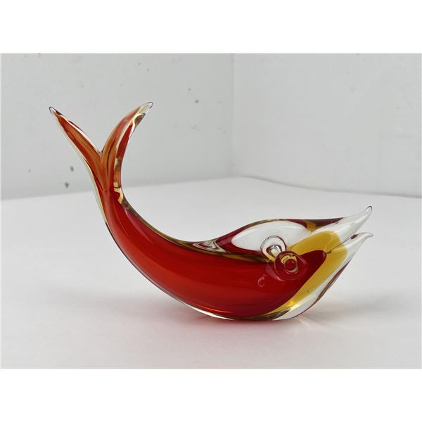 Mid Century Murano Seguso Glass Dolphin
