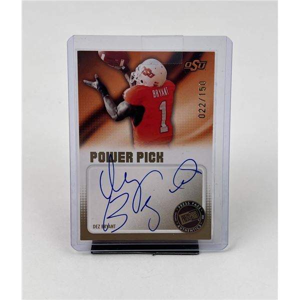 Dez Bryant Press Pass OSU Signed Card