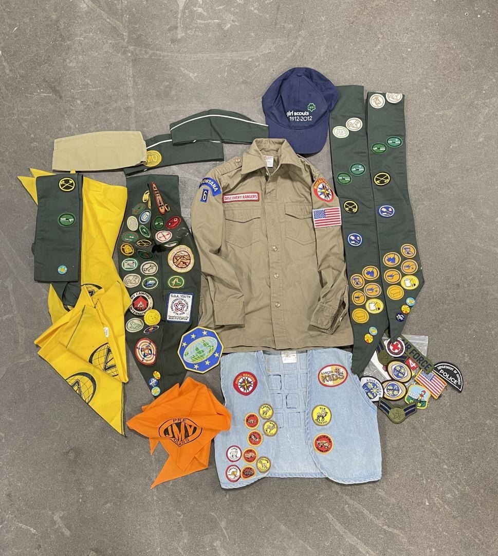 Collection of Boy Scout and Girl Scout Items