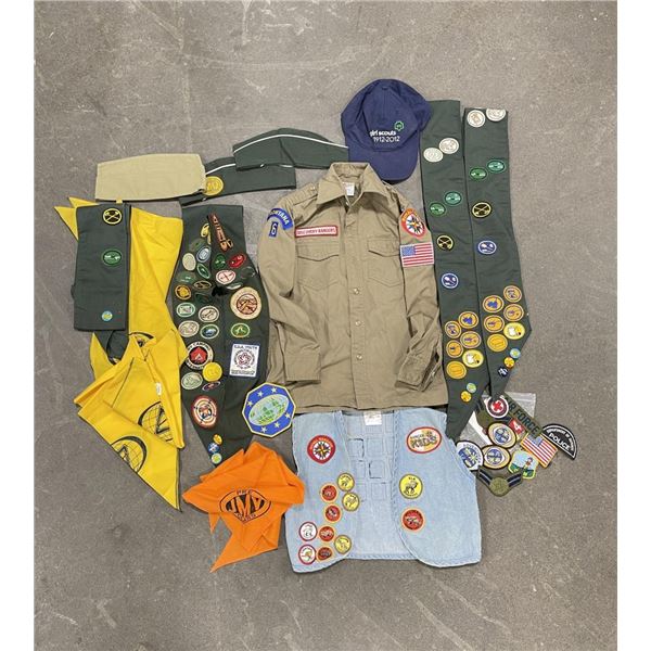 Collection of Boy Scout and Girl Scout Items