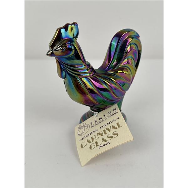 Fenton Carnival Glass Rooster Paperweight