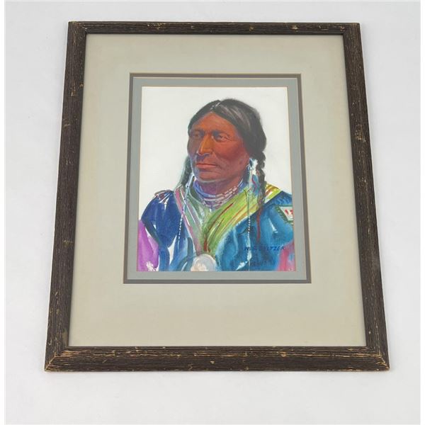 William Steve Seltzer Gouache Indian Painting