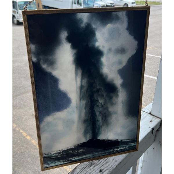 Haynes Yellowstone Park Glass Lithophane Photo