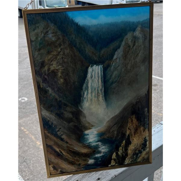 Haynes Yellowstone Park Glass Lithophane Photo