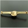 Image 3 : Antique Victorian 15k Solid Rosy Yellow Gold Carved Carnelian Bar Pin Brooch