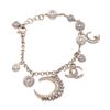 Image 2 : Chanel Gray Faux Pearl Moon Bracelet