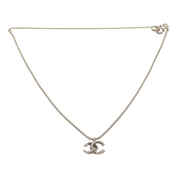 Chanel Silver CC Chain Necklace