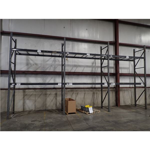 (3) Sections Pallet Racking