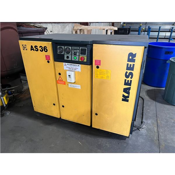 36 HP Kaeser AS36 Air Compressor w/Tank & Air Dryer