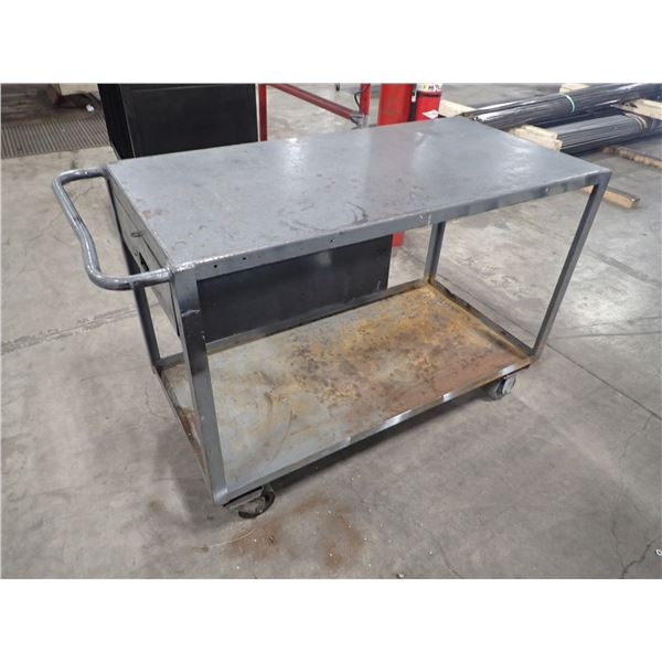 48” x 24” x 35” Rolling Steel Cart