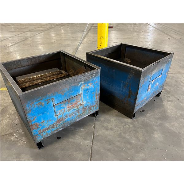 Lot of (2) 36 x36 x30  Material Hoppers